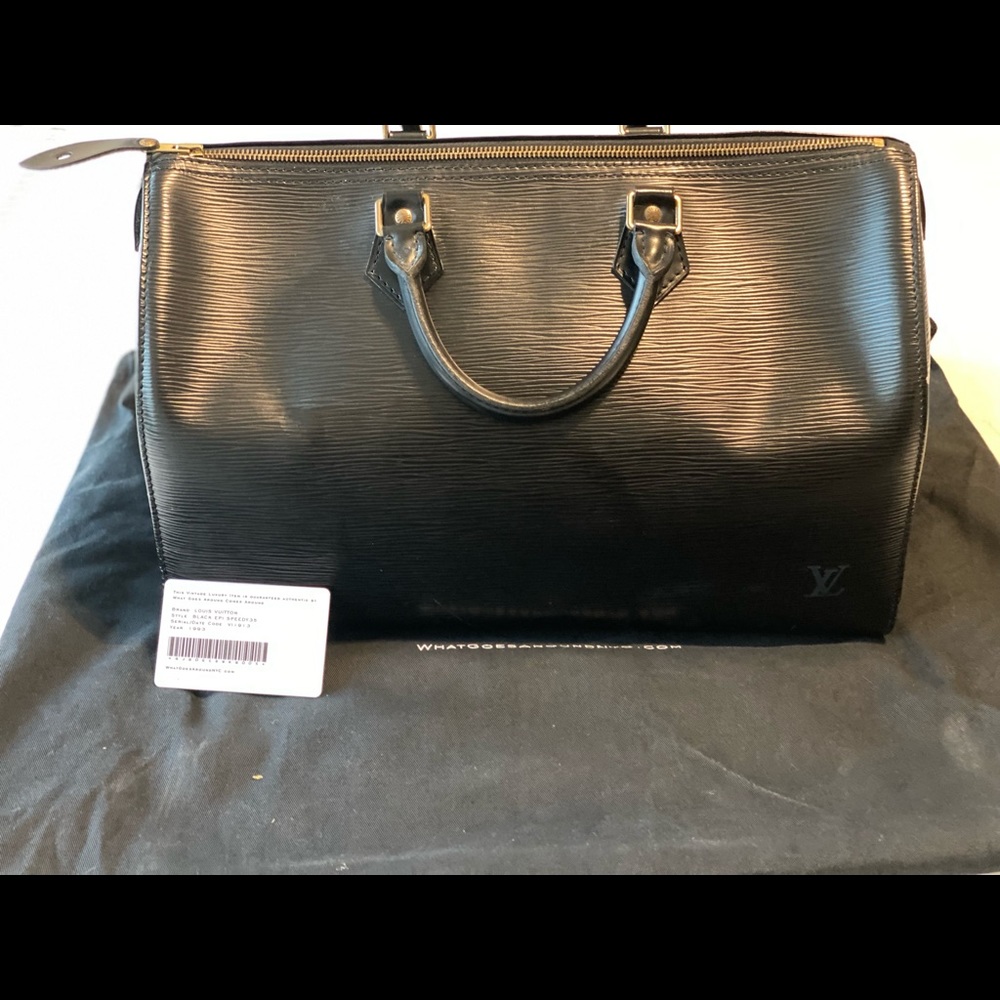 Vintage LV Black Epi Speedy 35.